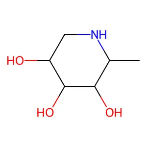 Deoxyfuconojirimycin structure