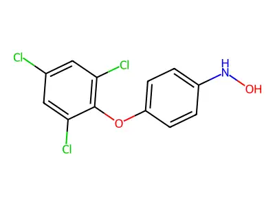 N-羟基-4-(2,4,6-三氯苯氧基)苯胺 structure