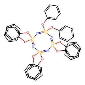 Octaphenoxycyclotetraphosphazene structure
