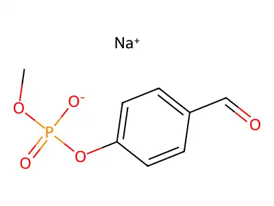(4-Formylphenyl) methyl hydrogen phosphate structure