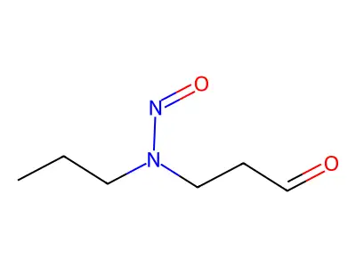 Propanal, 3-(nitrosopropylamino)- structure
