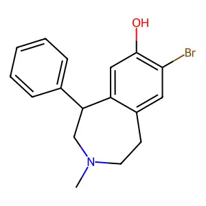 8-溴-2,3,4,5-四氢-3-甲基-5-苯基-1H-3-苯并氮杂䓬-7-醇 structure