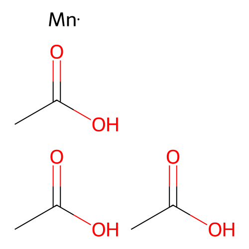 乙酸锰(III) structure
