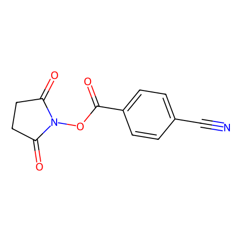 Benzonitrile, 4-[[(2,5-dioxo-1-pyrrolidinyl)oxy]carbonyl]- structure