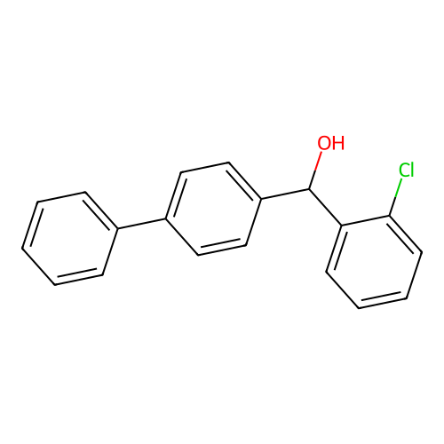 alpha-(2-Chlorophenyl)[1,1'-biphenyl]-4-methanol structure