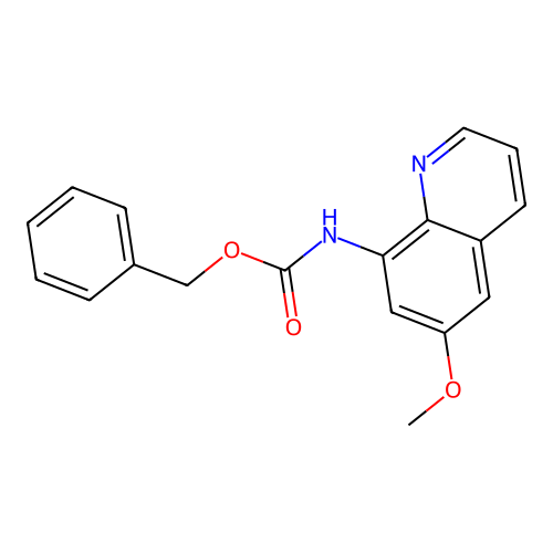 Benzyl hydrogen (6-methoxyquinolin-8-yl)carbonimidate structure