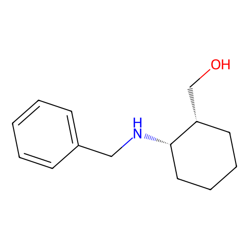 (+)-cis-2-Benzylaminocyclohexanemethanol structure