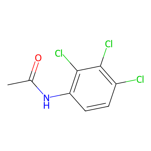 2',3',4'-Trichloroacetanilide structure