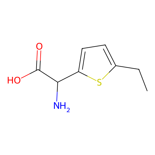 2-amino-2-(5-ethylthiophen-2-yl)acetic Acid structure
