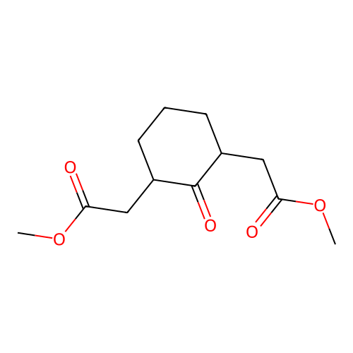 1,3-Cyclohexanediacetic acid, 2-oxo-, dimethyl ester structure