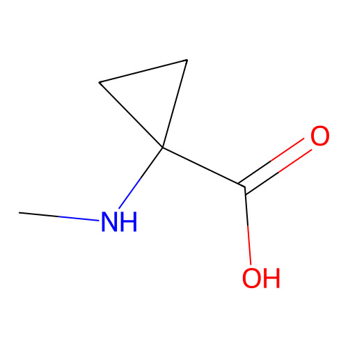 1-(Methylamino)cyclopropane-1-carboxylic acid structure