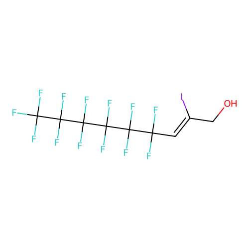 (2Z)-4,4,5,5,6,6,7,7,8,8,9,9,9-Tridecafluoro-2-iodonon-2-en-1-ol structure