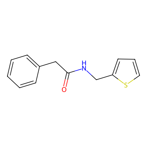2-phenyl-N-(thiophen-2-ylmethyl)acetamide structure