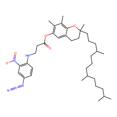 N-4-Azido-2-nitrophenyl-beta-alanyl-gamma-tocopherol structure