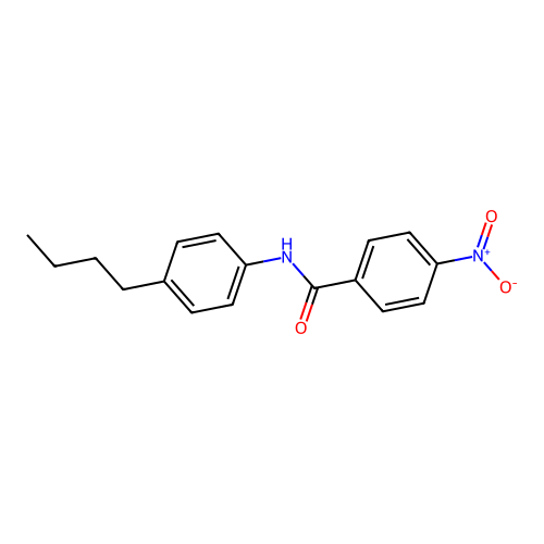 N-(4-butylphenyl)-4-nitrobenzamide structure