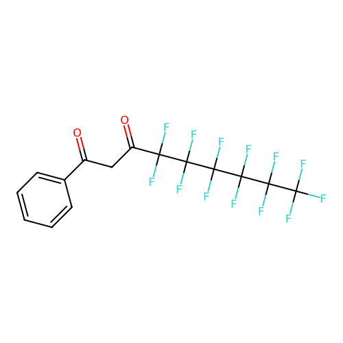 4,4,5,5,6,6,7,7,8,8,9,9,9-Tridecafluoro-1-phenylnonane-1,3-dione structure