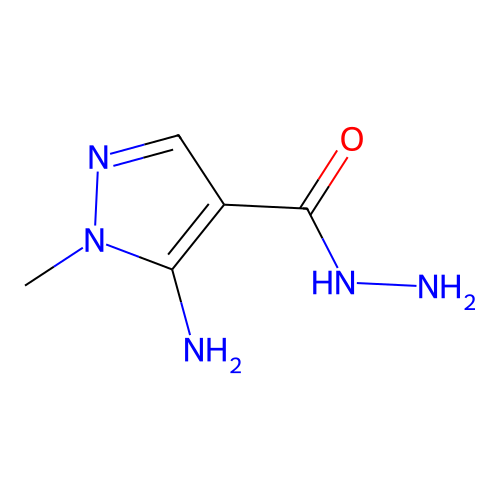 5-amino-1-methyl-1H-pyrazole-4-carbohydrazide structure