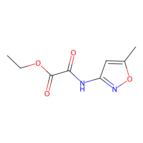 Ethyl [(5-methyl-1,2-oxazol-3-yl)carbamoyl]formate structure