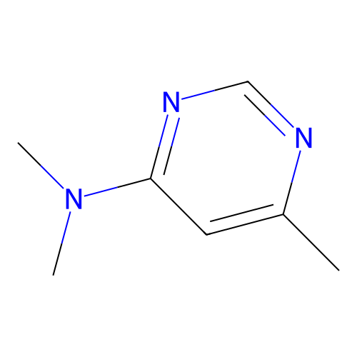 Pyrimidine, 4-(dimethylamino)-6-methyl- structure