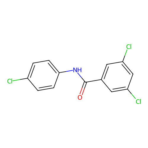 3,5-dichloro-N-(4-chlorophenyl)benzamide structure