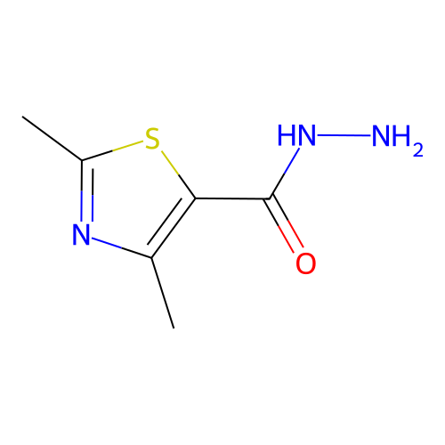 2,4-Dimethylthiazole-5-carbohydrazide structure