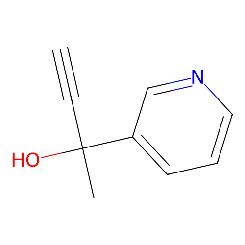 3-Pyridinemethanol, alpha-ethynyl-alpha-methyl- structure