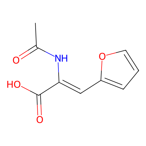 2-Acetamido-3-(furan-2-yl)acrylic acid structure