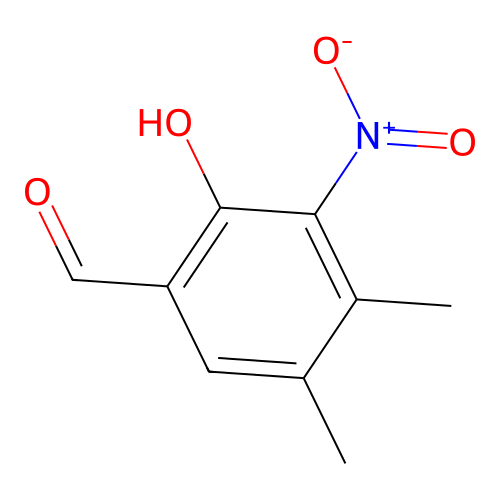 2-Hydroxy-4,5-dimethyl-3-nitrobenzaldehyde structure
