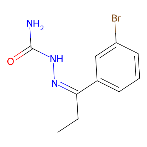 [(Z)-1-(3-bromophenyl)propylideneamino]urea structure
