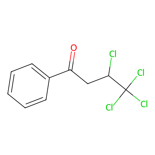 3,4,4,4-Tetrachloro-1-phenylbutan-1-one structure