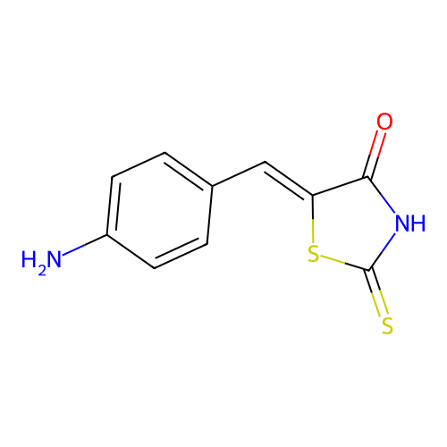 (5z)-5-(4-Aminobenzylidene)-2-thioxo-1,3-thiazolidin-4-one structure