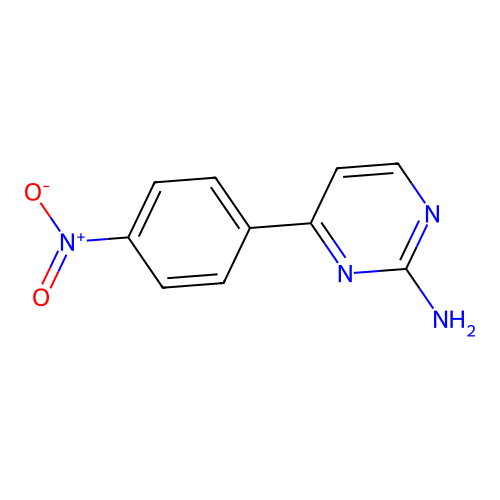 4-(4-Nitrophenyl)pyrimidin-2-amine structure
