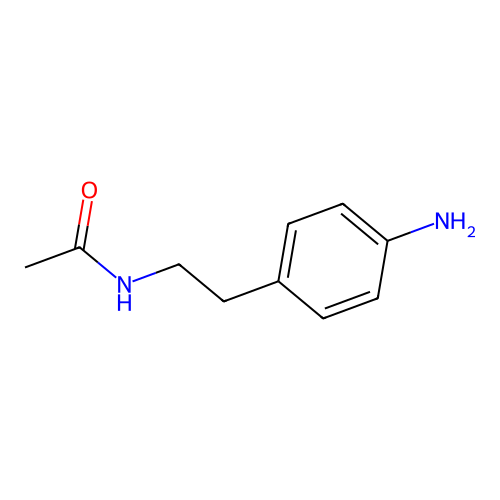 N-[2-(4-aminophenyl)ethyl]acetamide structure
