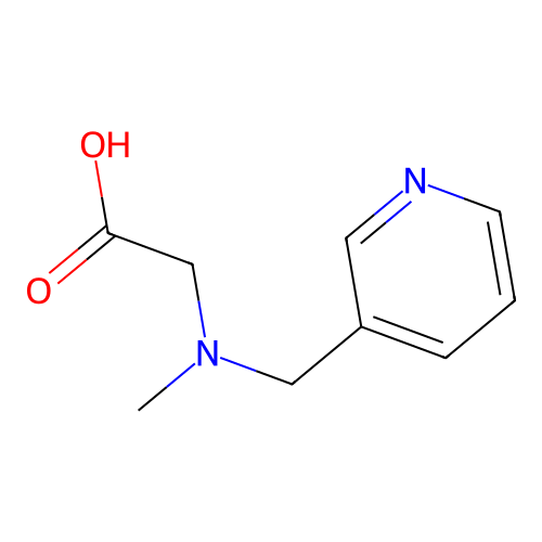 (Methyl-pyridin-3-ylmethyl-amino)-acetic acid structure