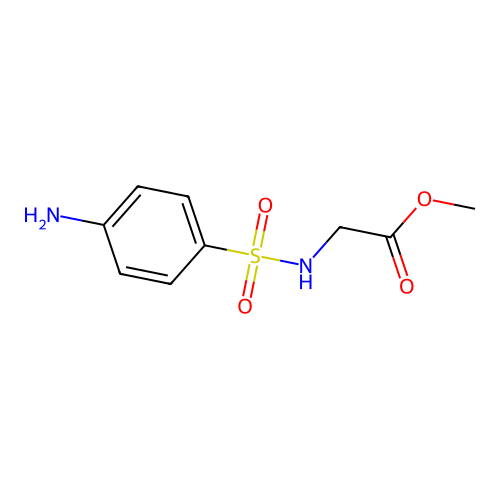 Methyl 2-(4-aminobenzenesulfonamido)acetate structure
