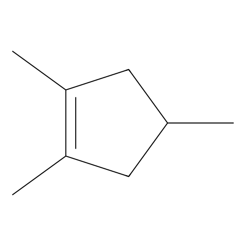 1,2,4-Trimethylcyclopentene structure