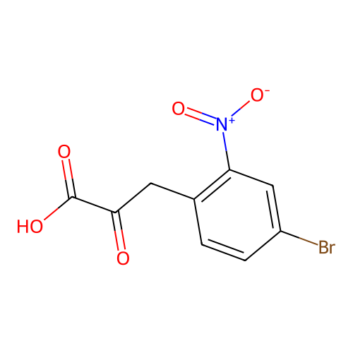 3-(4-溴-2-硝基苯基)-2-氧代丙酸 structure