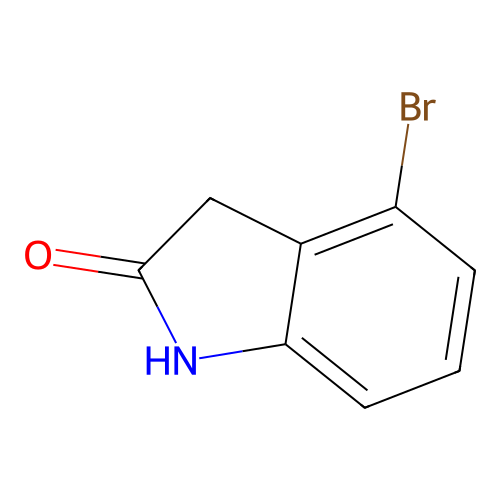 4-bromo-2,3-dihydro-1H-indol-2-one structure