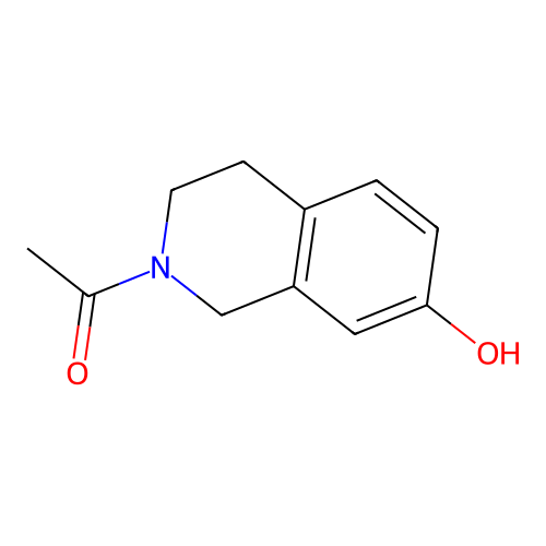 1-(7-hydroxy-3,4-dihydroisoquinolin-2(1H)-yl)ethanone structure