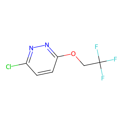 3-Chloro-6-(2,2,2-trifluoroethoxy)pyridazine structure