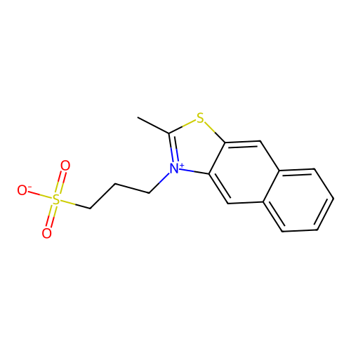 naphtho(2,3-d)thiazolium, 2-methyl-3-(3-sulfopropyl)-, inner salt structure