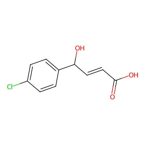 (2E)-4-(4-Chlorophenyl)-4-hydroxy-2-butenoic acid structure