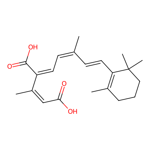 (9-cis,13-cis)-12-Carboxy Retinoic Acid structure