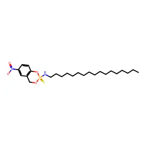 4H-1,3,2-Benzodioxaphosphorin-2-amine, N-heptadecyl-6-nitro-, 2-sulfide structure