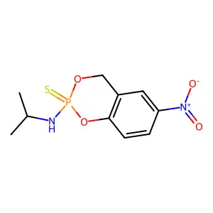 4H-1,3,2-Benzodioxaphosphorin-2-amine, N-(1-methylethyl)-6-nitro-, 2-sulfide structure