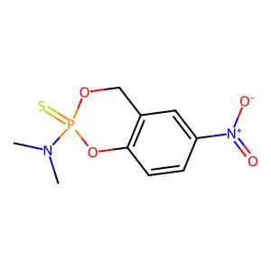 4H-1,3,2-Benzodioxaphosphorin-2-amine, N,N-dimethyl-6-nitro-, 2-sulfide structure