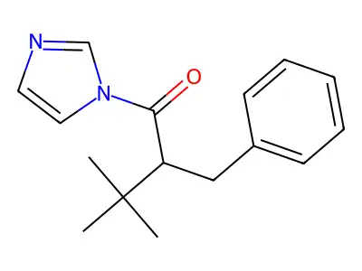 2-Benzyl-1-imidazol-1-yl-3,3-dimethylbutan-1-one structure
