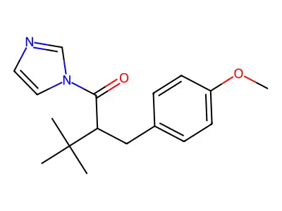 1-Imidazol-1-yl-2-((4-methoxyphenyl)methyl)-3,3-dimethylbutan-1-one structure