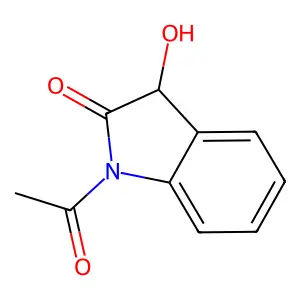 2H-Indol-2-one, 1,3-dihydro-1-acetyl-3-hydroxy- structure