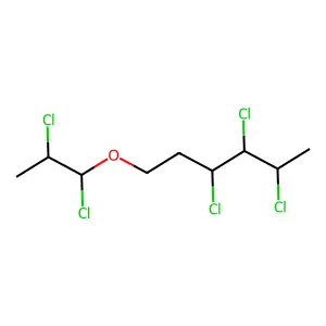 Trichloro-1-(dichloropropoxy)hexane structure
